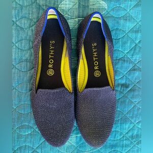 Rothy’s The Loafer in Metallic Lattice Stitch, size 12.5 (will fit 12 best)